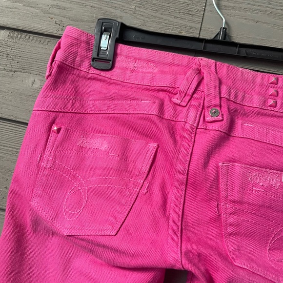 BARBIE Pink Roxy Super Skinny Fit Denim Stud Jeans Sz 3 - Picture 10 of 16